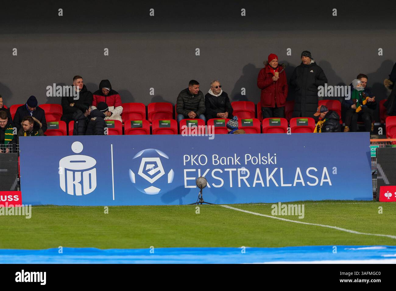 Niepolomice, Poland, Apr 7 2025, A football match between Puszcza
