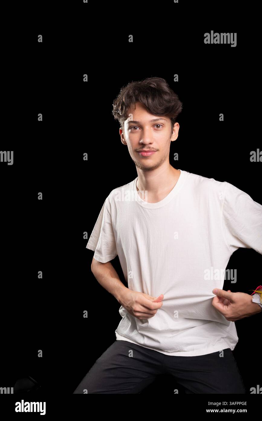 Wearing white shirt hi-res stock photography and images - Alamy