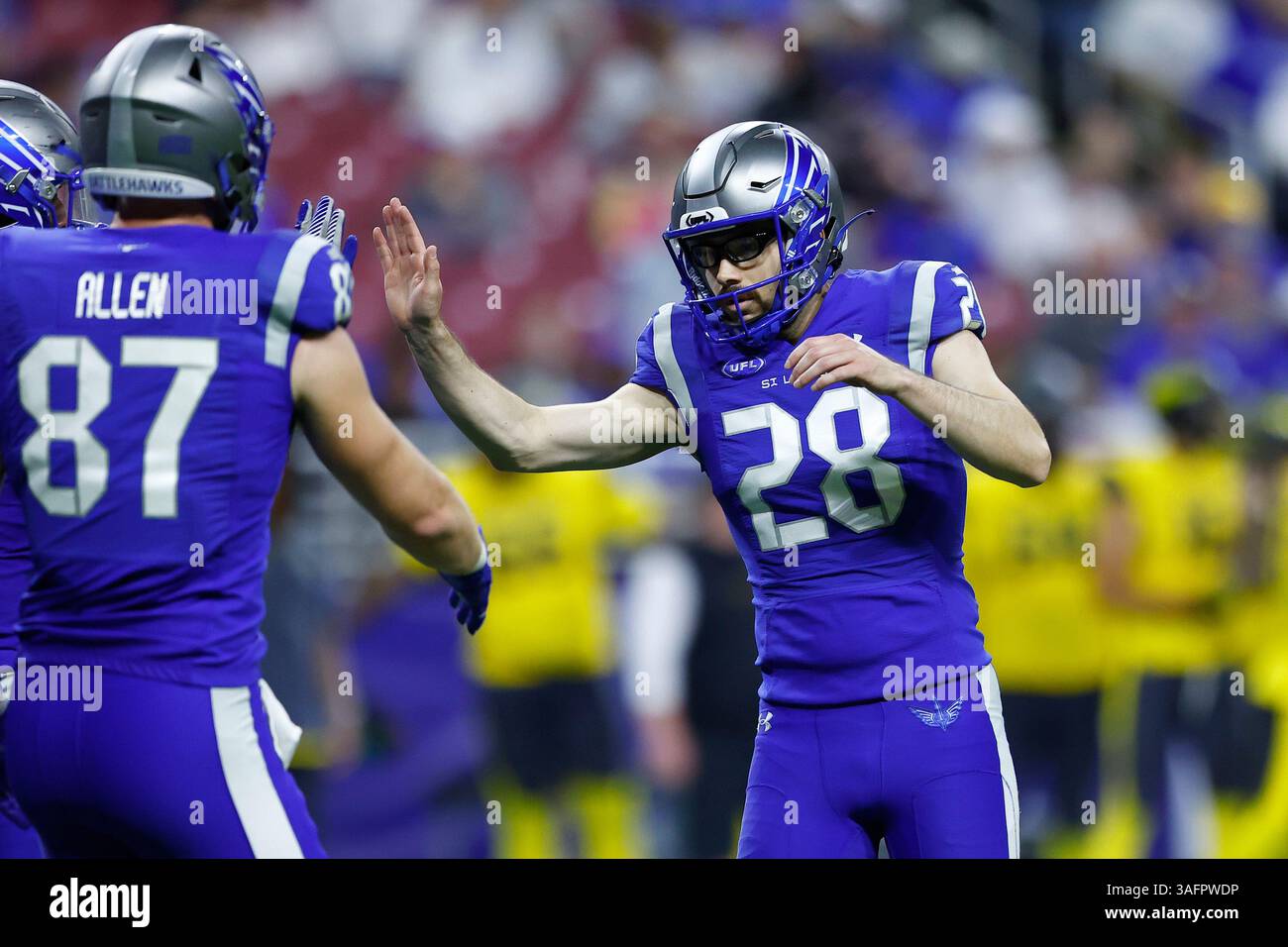 ST. LOUIS, MO - APRIL 06: St. Louis Battlehawks kicker Rodrigo ...
