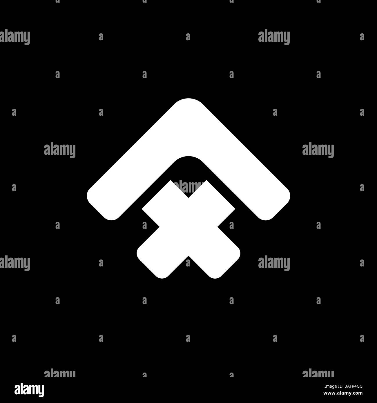 Letter ax or xa logo template Stock Vector