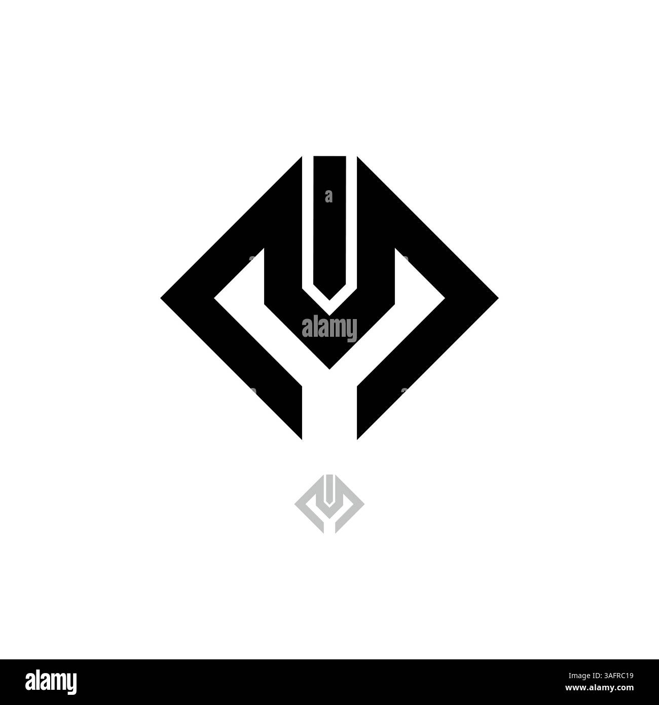 Letter mi or im logo template, Monogram Logotype concept icon. Stock Vector
