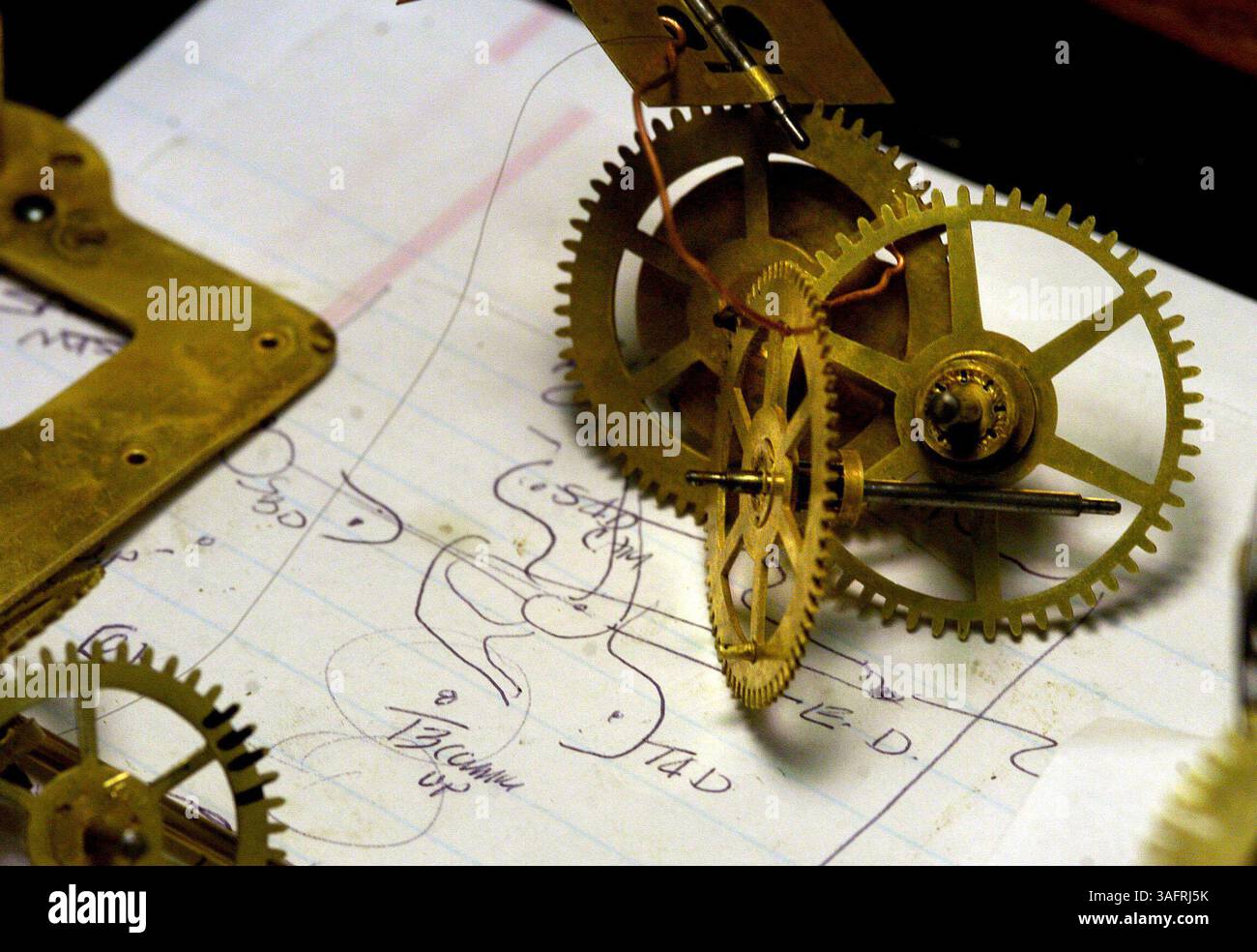 CAPTION: (12/01/2005 LAND O'LAKES) Clock repairman Ted Diller (CQ), 62 ...