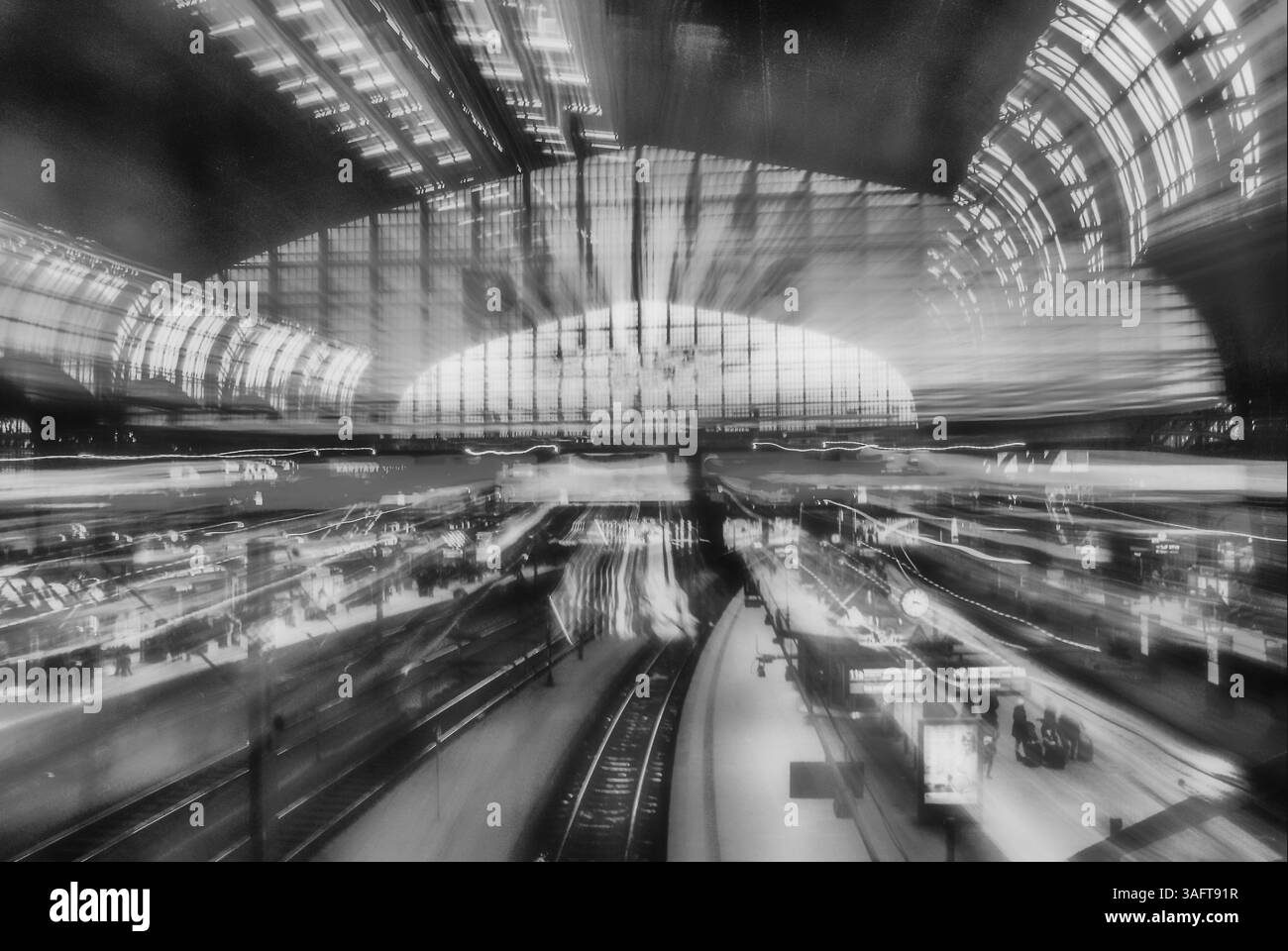 Railway station town hall Black and White Stock Photos & Images - Alamy