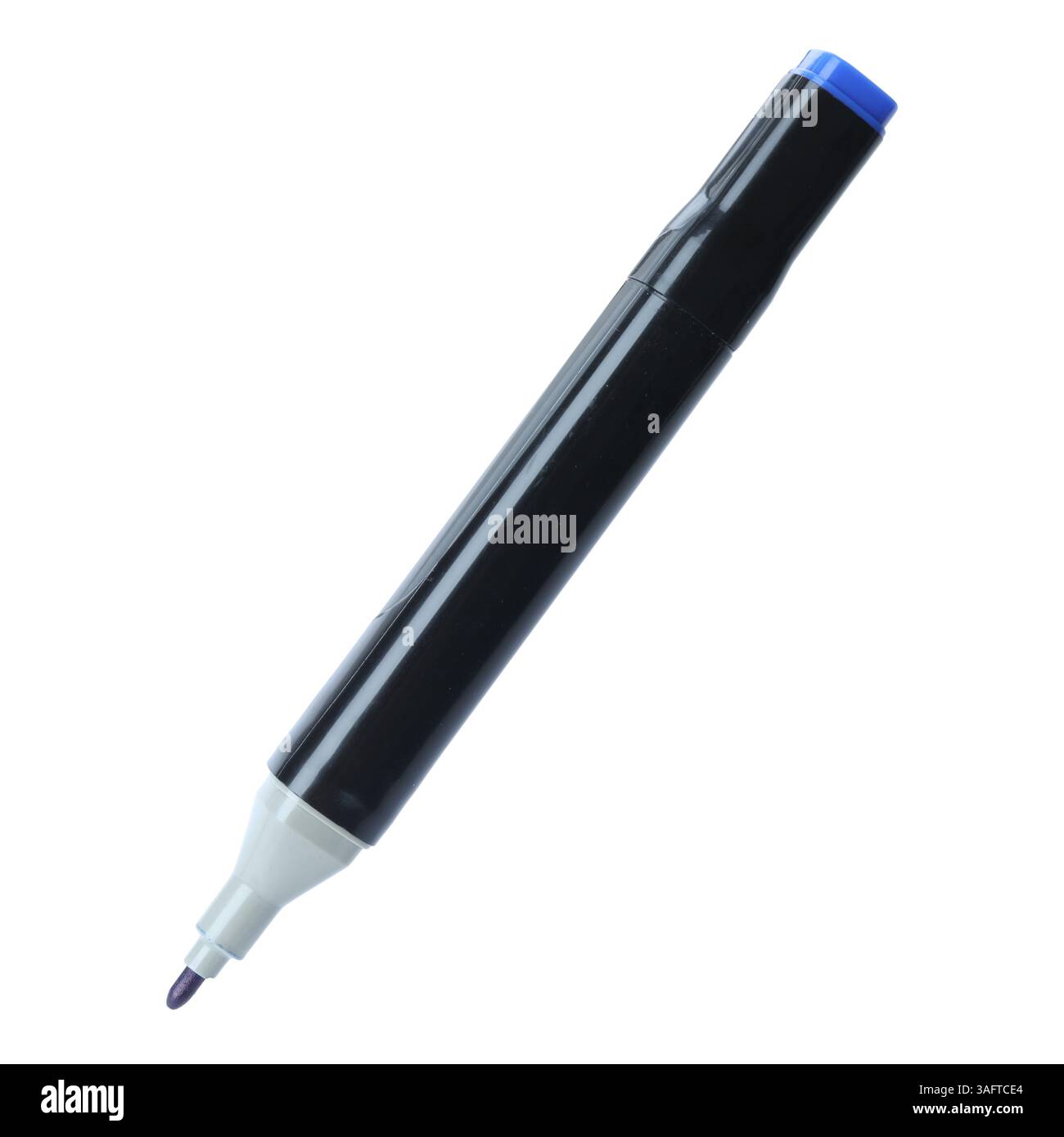One double sided marker isolated on white Stock Photo