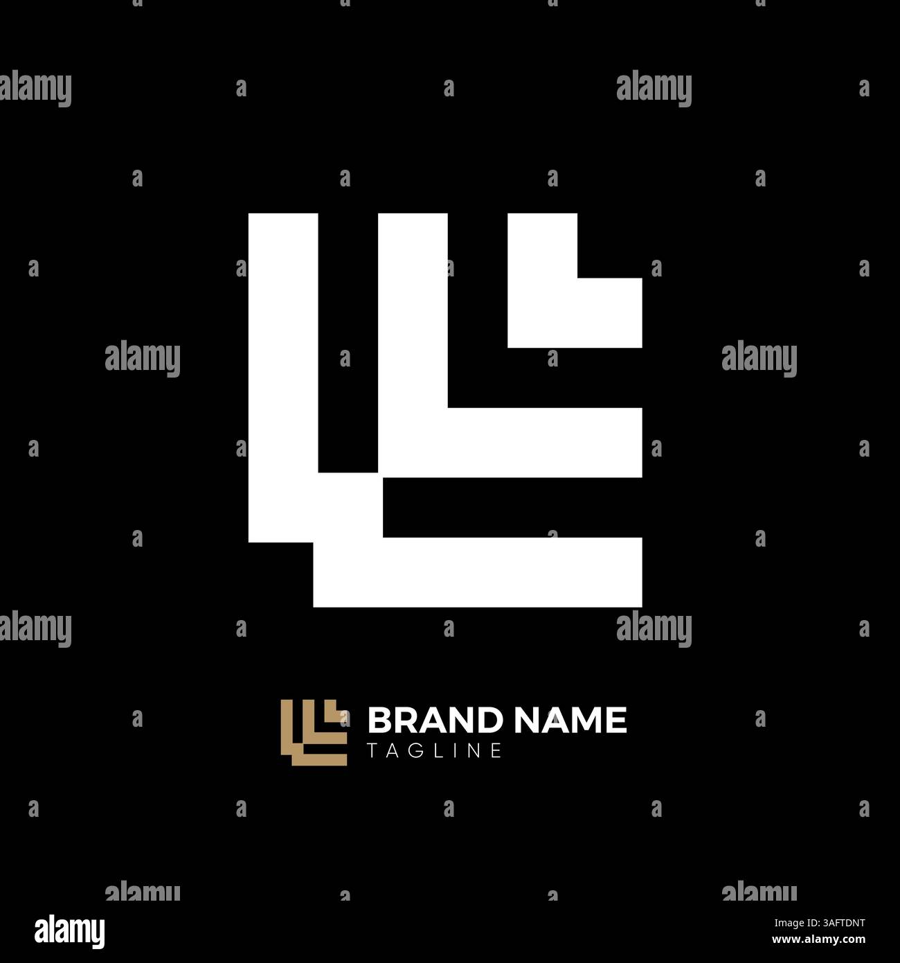 Letter I or II logo template Stock Vector