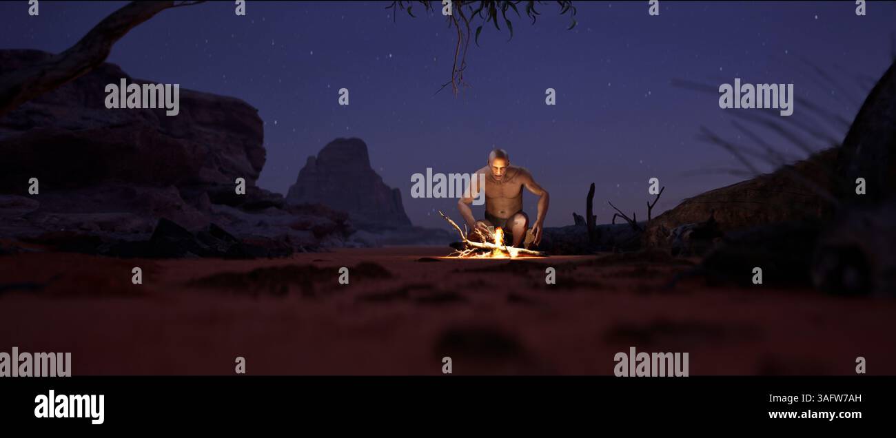 Ancient man made fire, the history of the evolution of the human mind ...