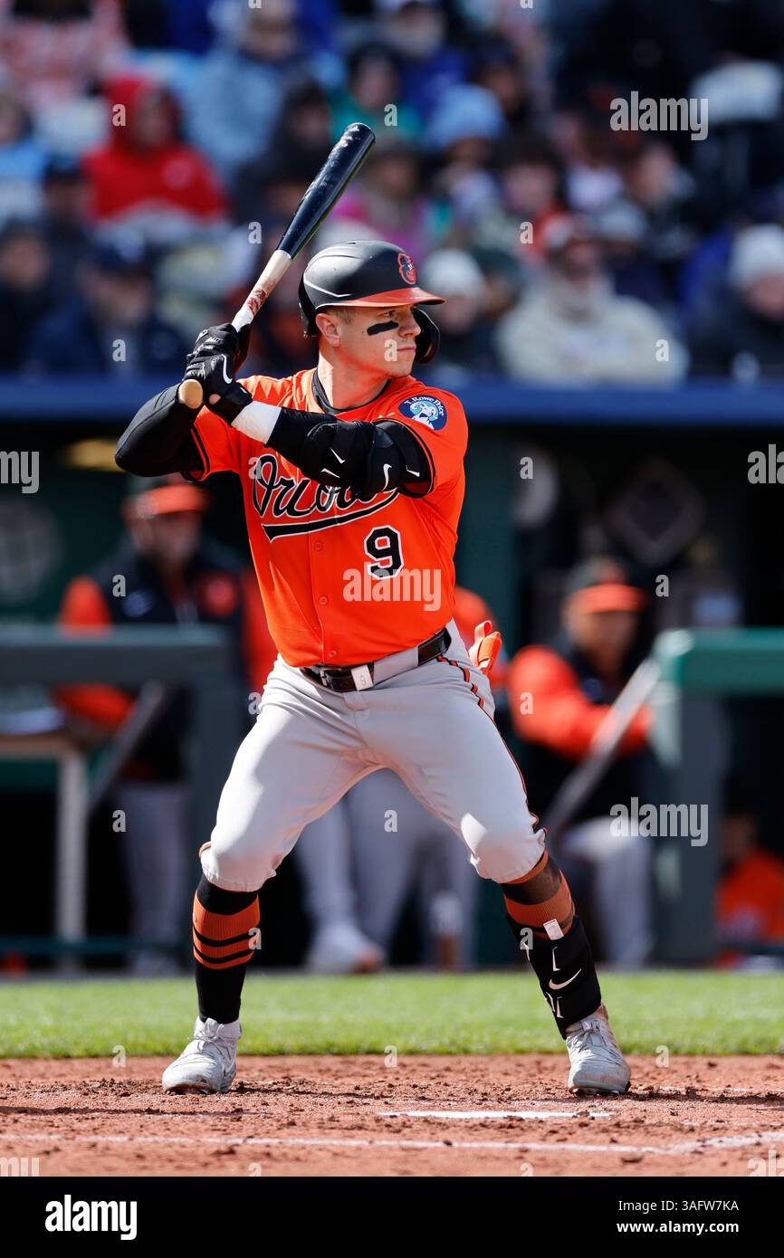 KANSAS CITY, MO - APRIL 05: Baltimore Orioles outfielder Tyler O'Neill ...