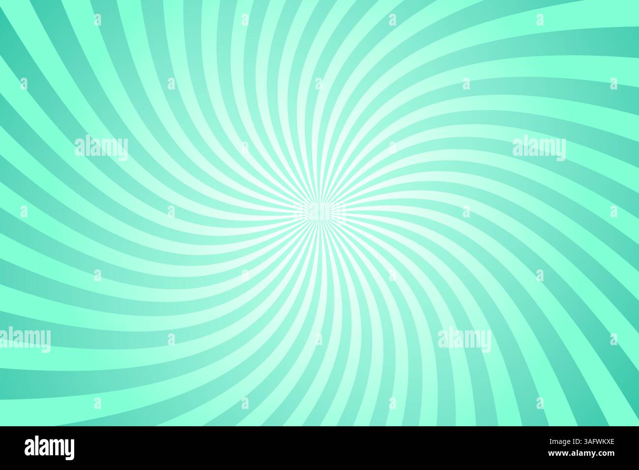 Vector background with mint color sunburst Stock Vector