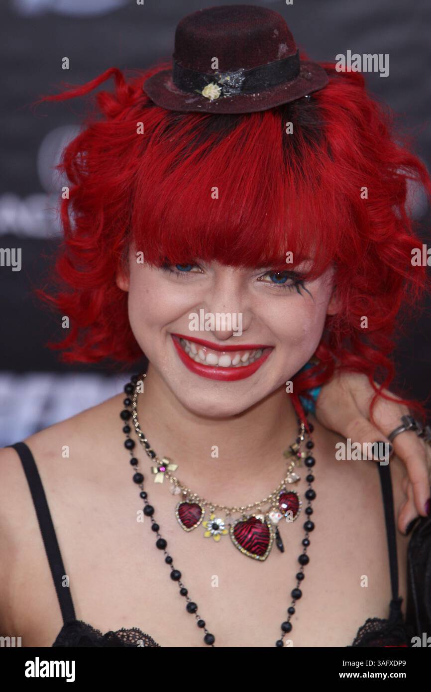 April 11, 2012 - Hollywood, California, U.S. - Drummer NIA LOVELIS from ...