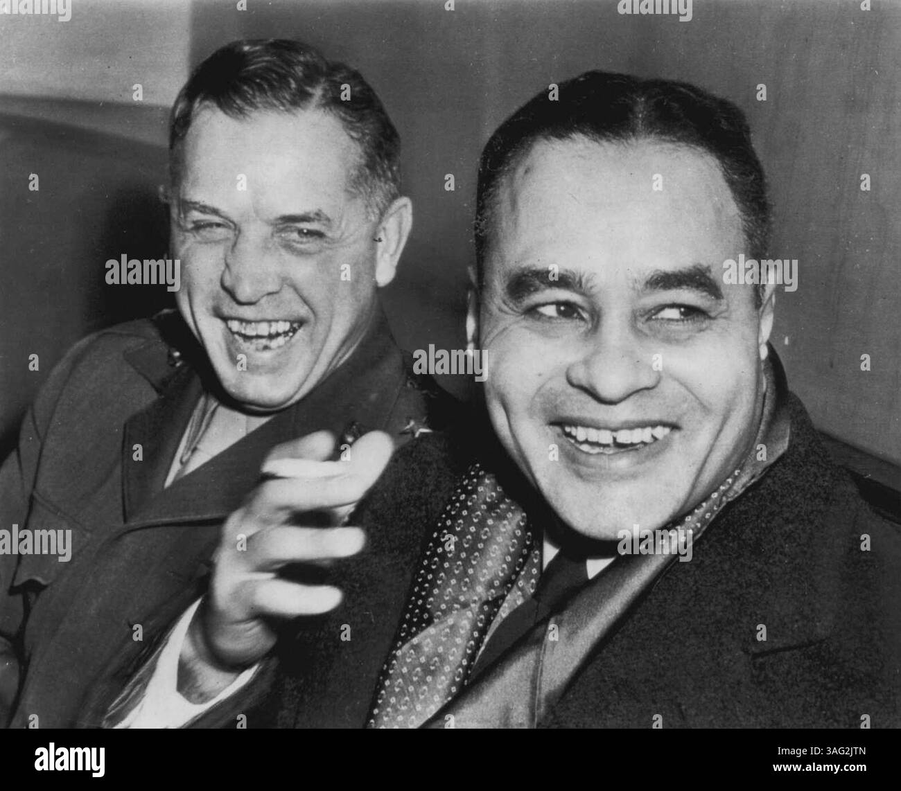 Bunche And Riley Leave For Peace Talks -- Dr. Ralph J. Bunche (right ...
