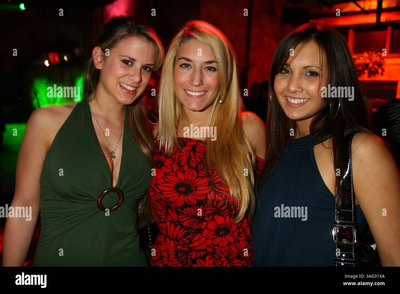 Gabby Runko, Monica Kornblatt and Lauren Murray at the Havana Club. (Credit Image: St Petersburg Times/ZUMAPRESS.com) Stock Photo