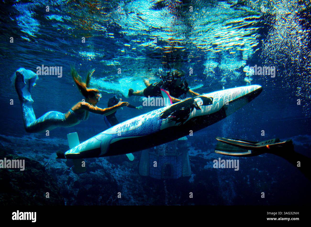 Springstead Man Mermaid like legs hi-res stock photography and images - Alamy