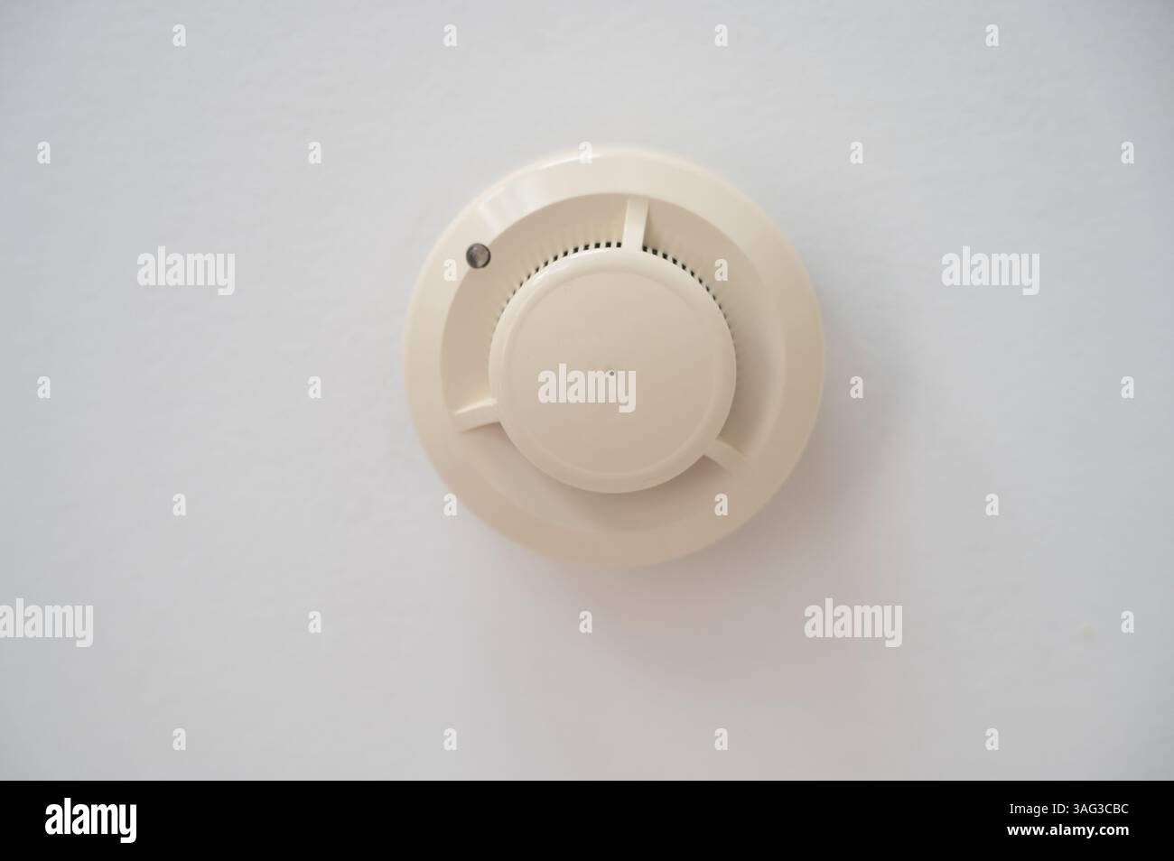 Сeiling fire alarm detector, smoke detector Stock Photo