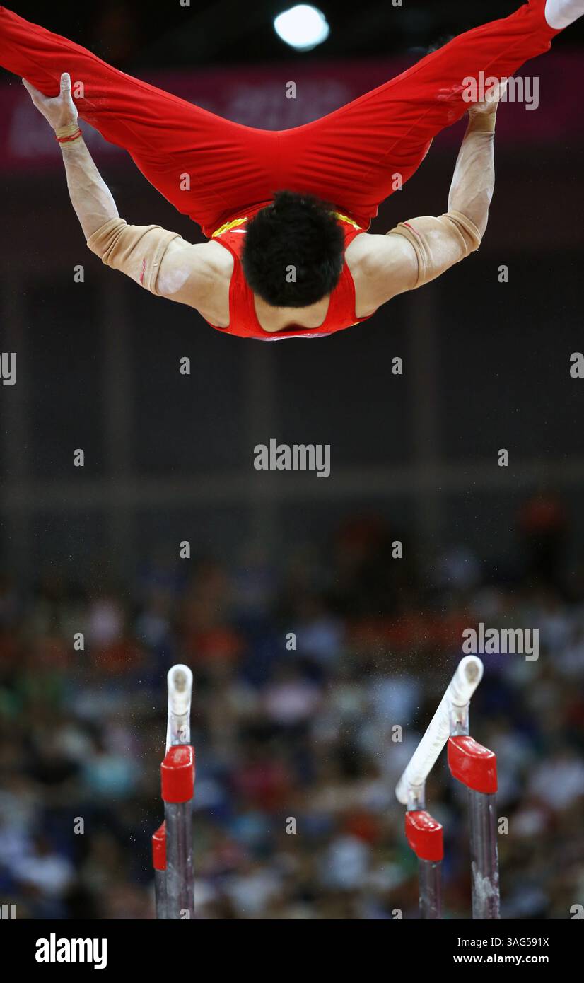 July 30, 2012 - London, GBR - China's Zhe Feng competes on the parallel ...