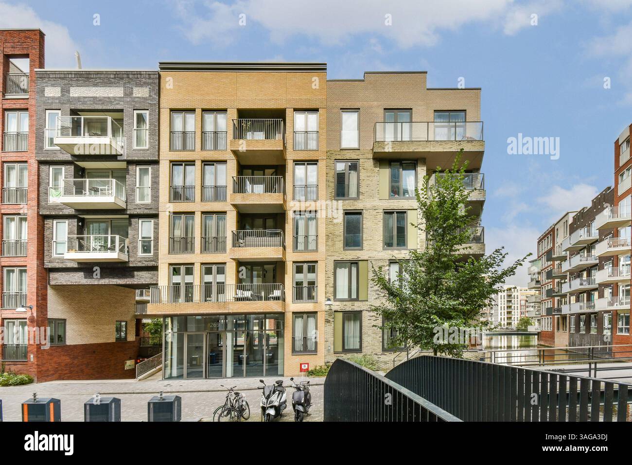 A Contemporary Residential Complex Showcasing Varying Facades Photo Inspiration
