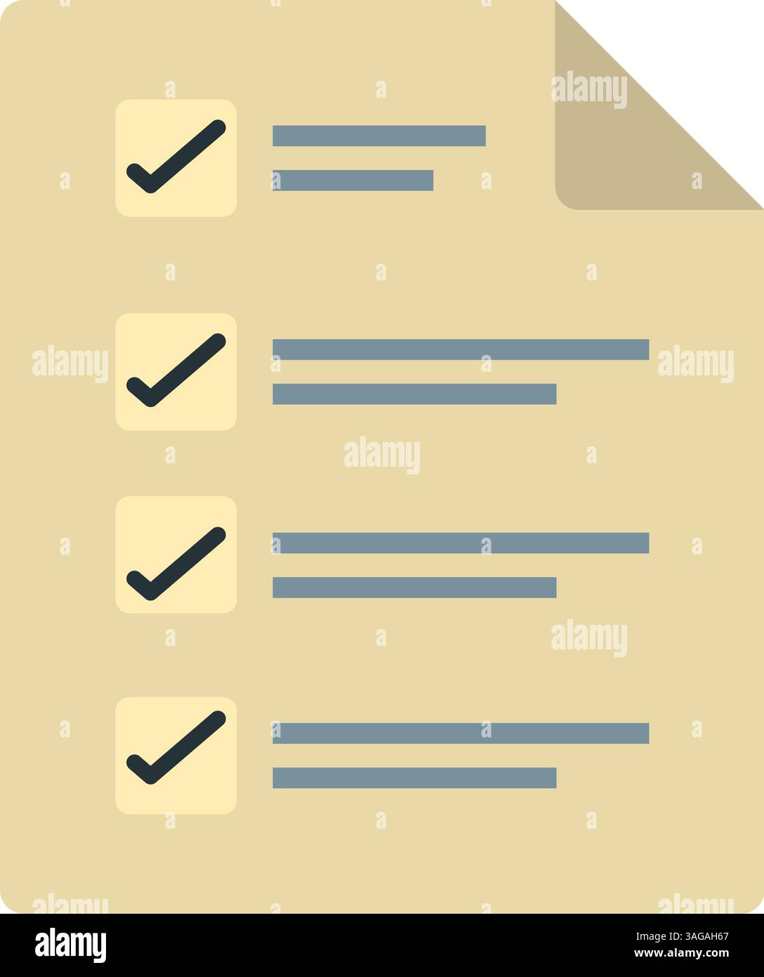 Ballot Paper icon vector image. Suitable for mobile apps, web apps and print media. Stock Vector