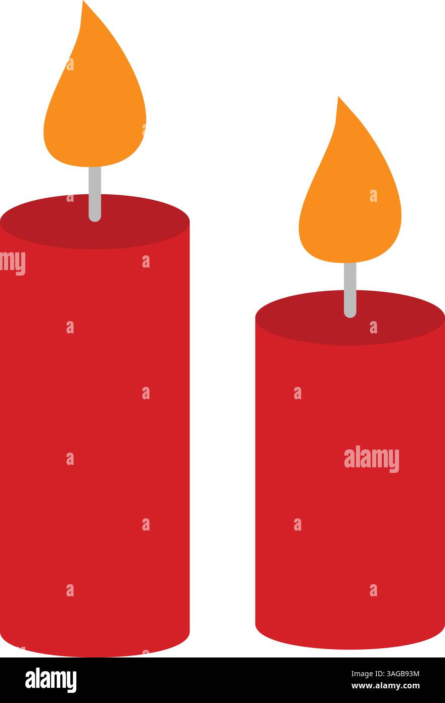 Candles icon vector image. Suitable for mobile apps, web apps and print media. Stock Vector