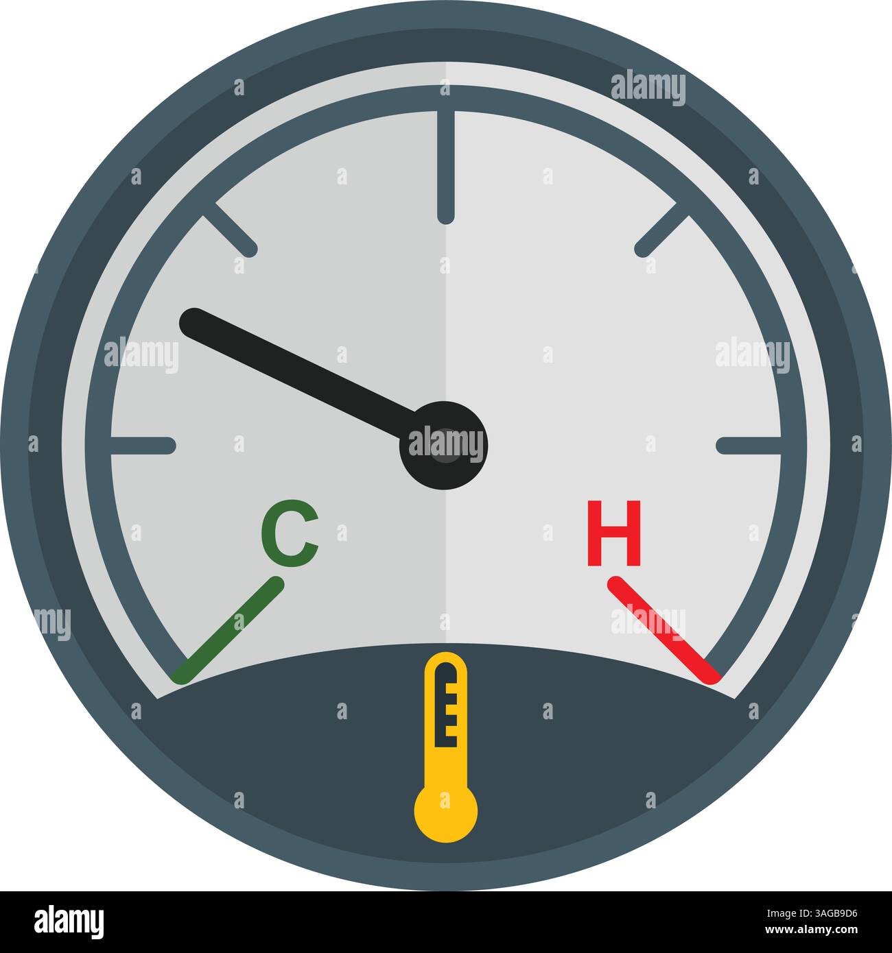 Car Temperature icon vector image. Suitable for mobile apps, web apps and print media. Stock Vector