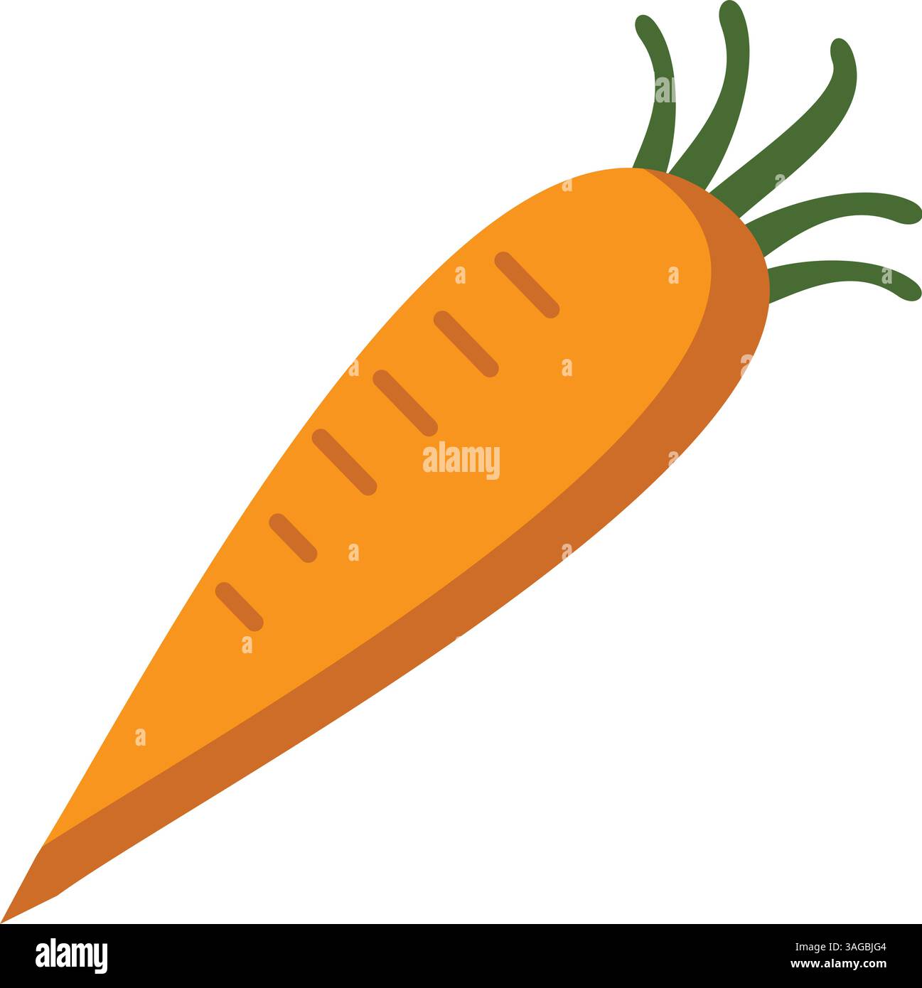 Carrot icon vector image. Suitable for mobile apps, web apps and print media. Stock Vector