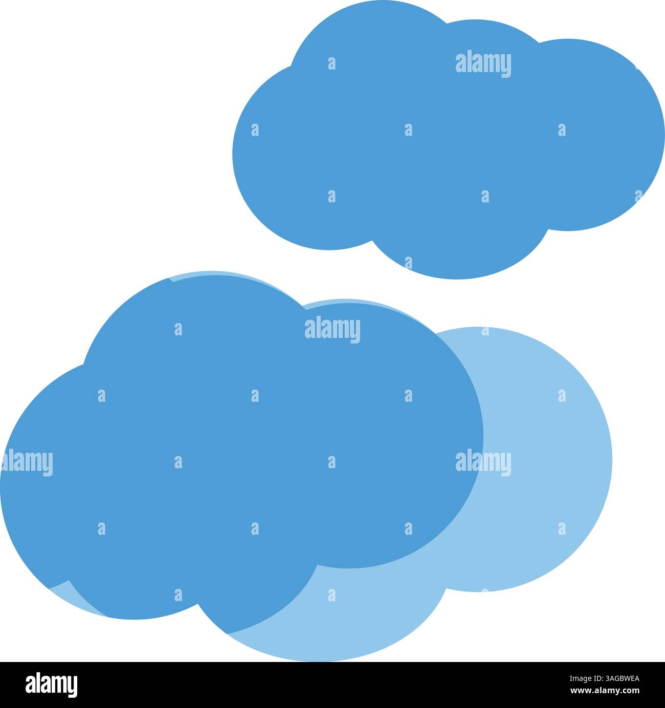 Clouds icon vector image. Suitable for mobile apps, web apps and print media. Stock Vector