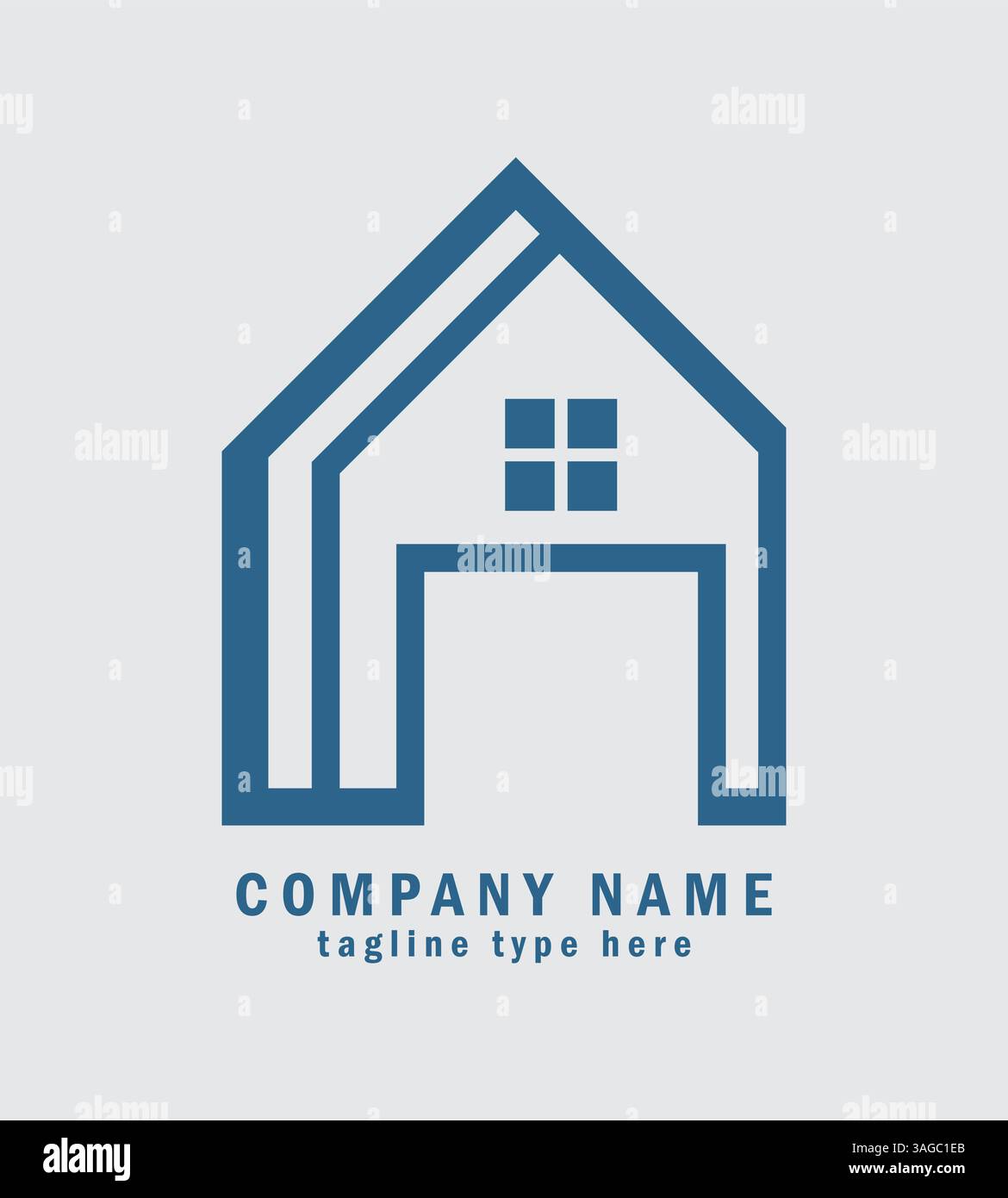 Construction and Real Estate company logo design Stock Vector Image ...