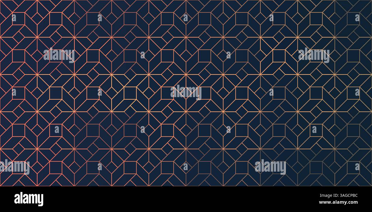 Dark Simple Minimalist Modern Style 3D Transparent Line-art, Rectangular Grid Pattern - Editable Abstract Geometric Background Design, Vector Template Stock Vector