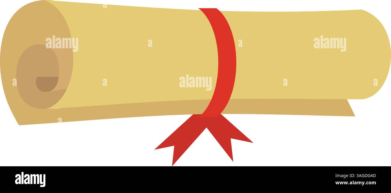Diploma icon vector image. Suitable for mobile apps, web apps and print media. Stock Vector