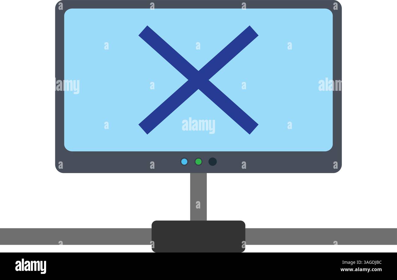 Disconnected Network icon vector image. Suitable for mobile apps, web apps and print media. Stock Vector