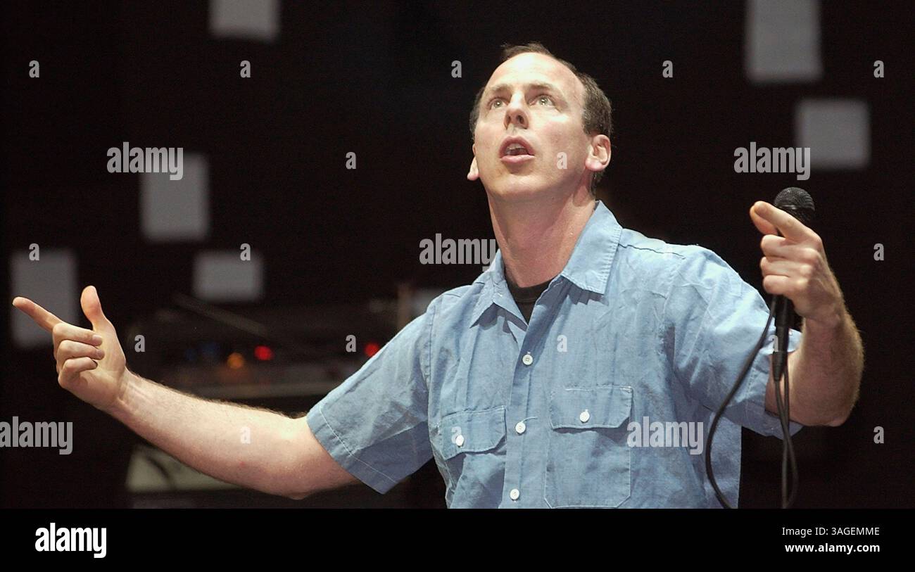 June 12, 2004; Irvine, CA, USA; GREG GRAFFIN of 'Bad Religion' performing during the KROQ Weenie Roast 2004.   (Credit Image: Vaughn Youtz/ZUMAPRESS.com) Stock Photo