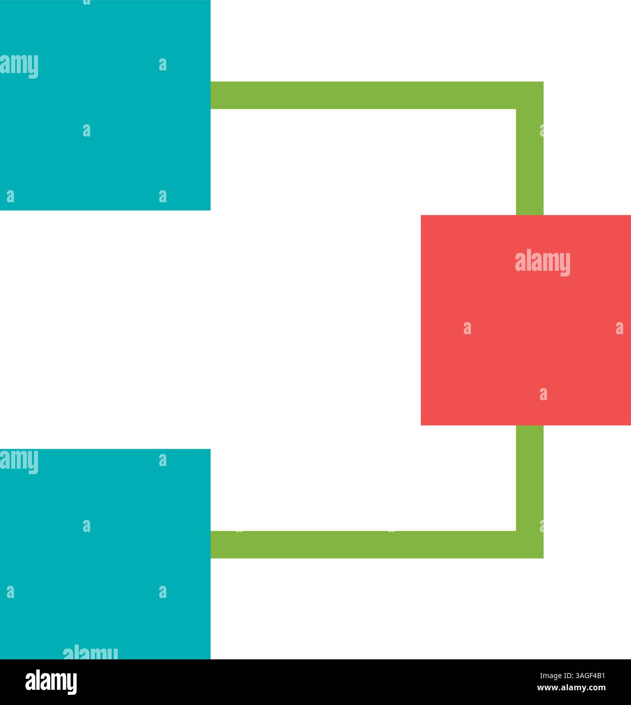 Flow Chart I icon vector image. Suitable for mobile apps, web apps and print media. Stock Vector