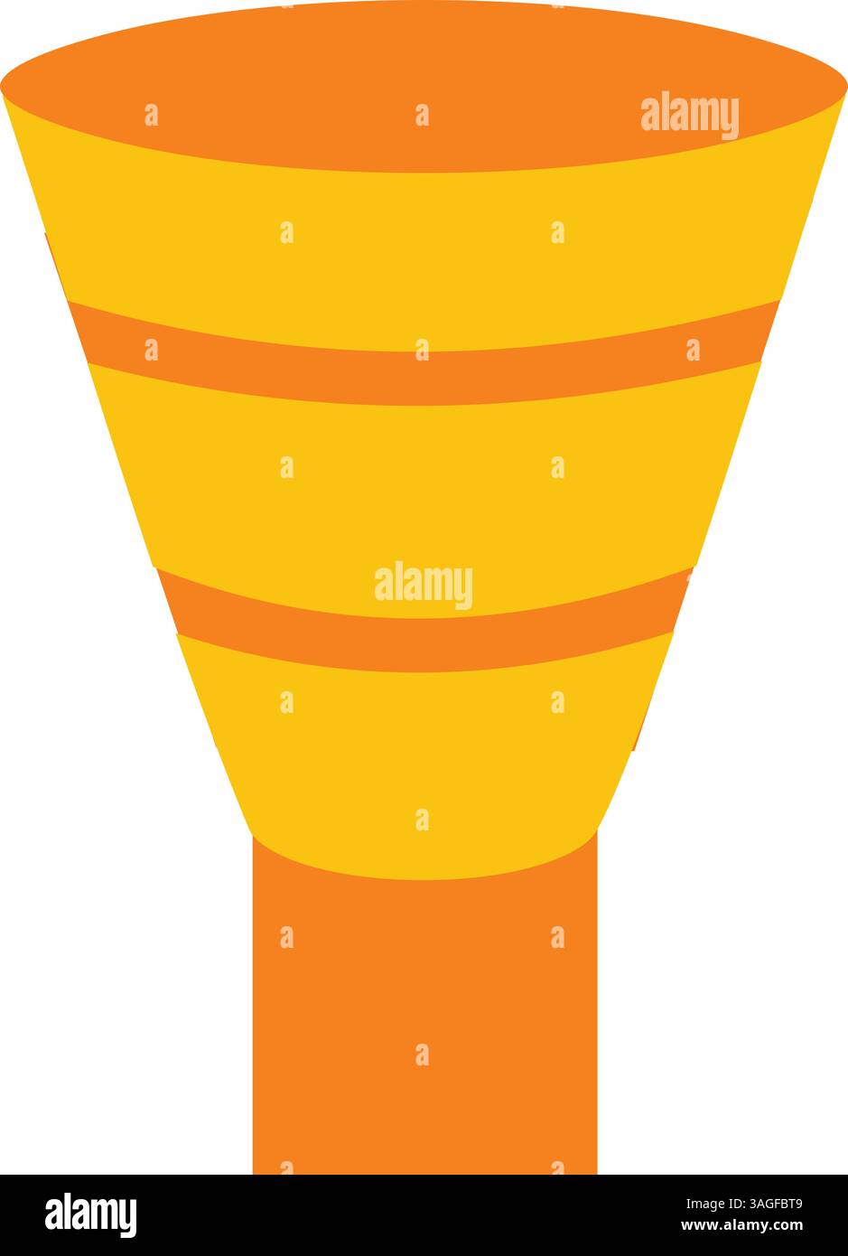 Funnel Chart icon vector image. Suitable for mobile apps, web apps and print media. Stock Vector