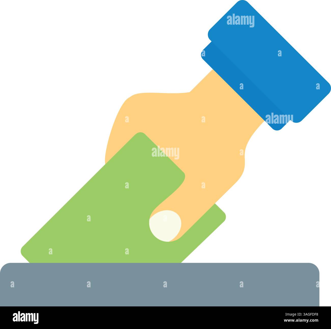 Giving Vote icon vector image. Suitable for mobile apps, web apps and print media. Stock Vector
