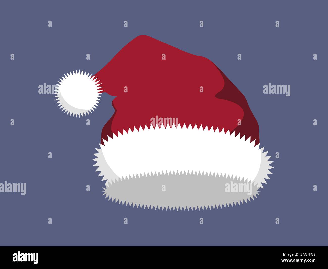 Hand drawn christmas hat vector art Stock Vector