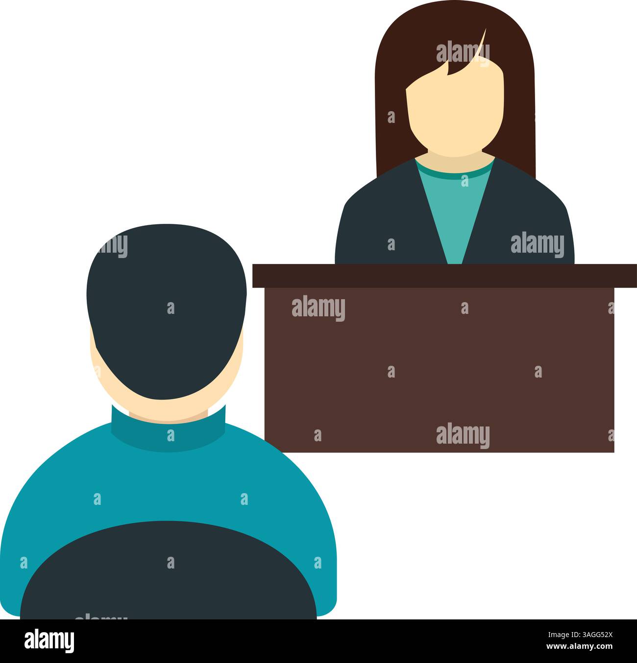 Interview icon vector image. Suitable for mobile apps, web apps and print media. Stock Vector