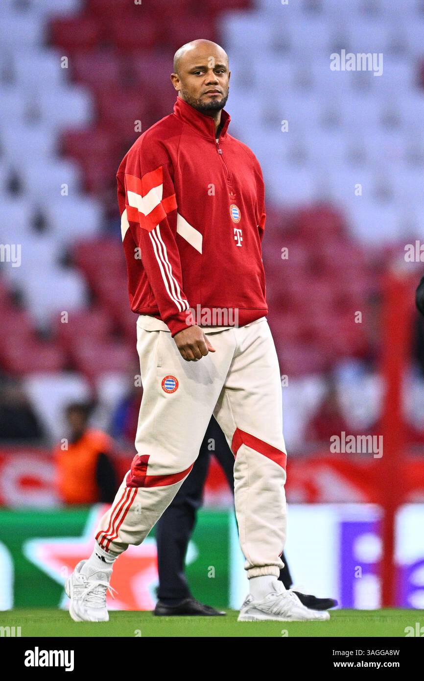 Munich, Germany. 08th Apr, 2025. Soccer, Champions League, FC Bayern ...