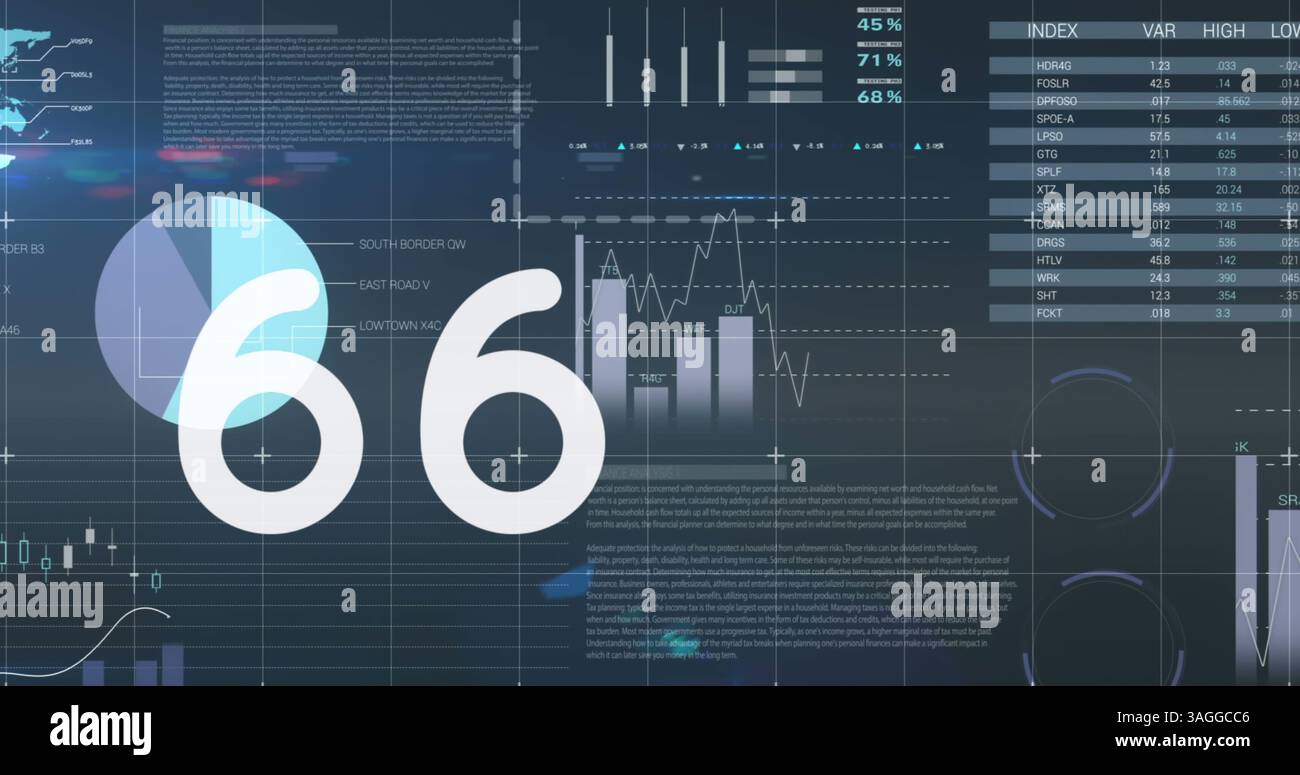 Number Data Collection Image of numbers changing over statistics and data processing Stock ...
