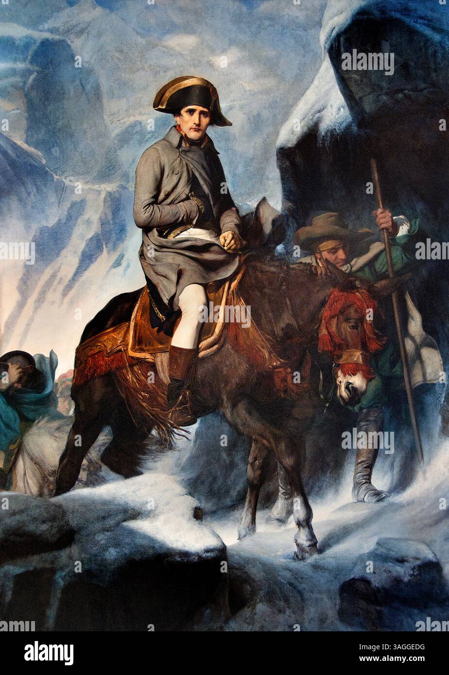 Bonaparte Crossing the Alps, 1848-1850, by French painter Paul