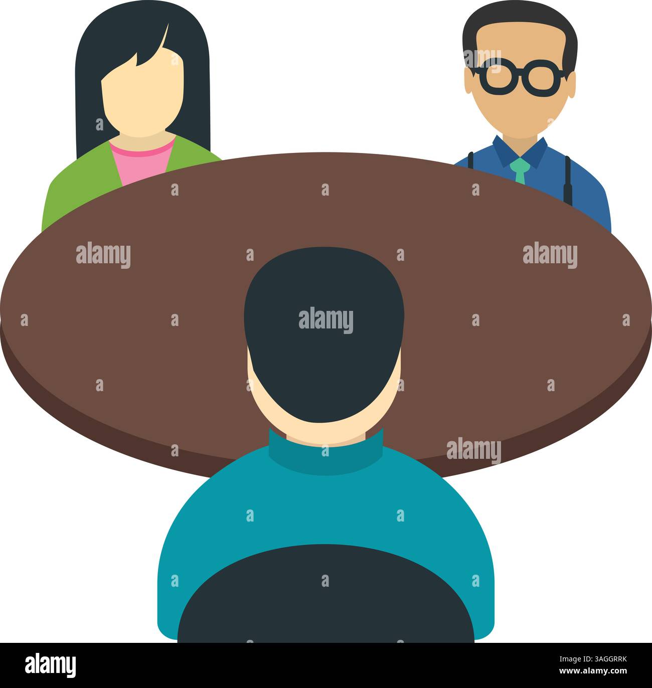 Panel Interview icon vector image. Suitable for mobile apps, web apps and print media. Stock Vector
