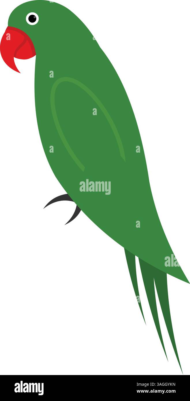 Pet Parrot icon vector image. Suitable for mobile apps, web apps and print media. Stock Vector