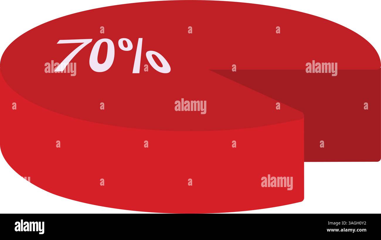 Pie Chart icon vector image. Suitable for mobile apps, web apps and print media. Stock Vector