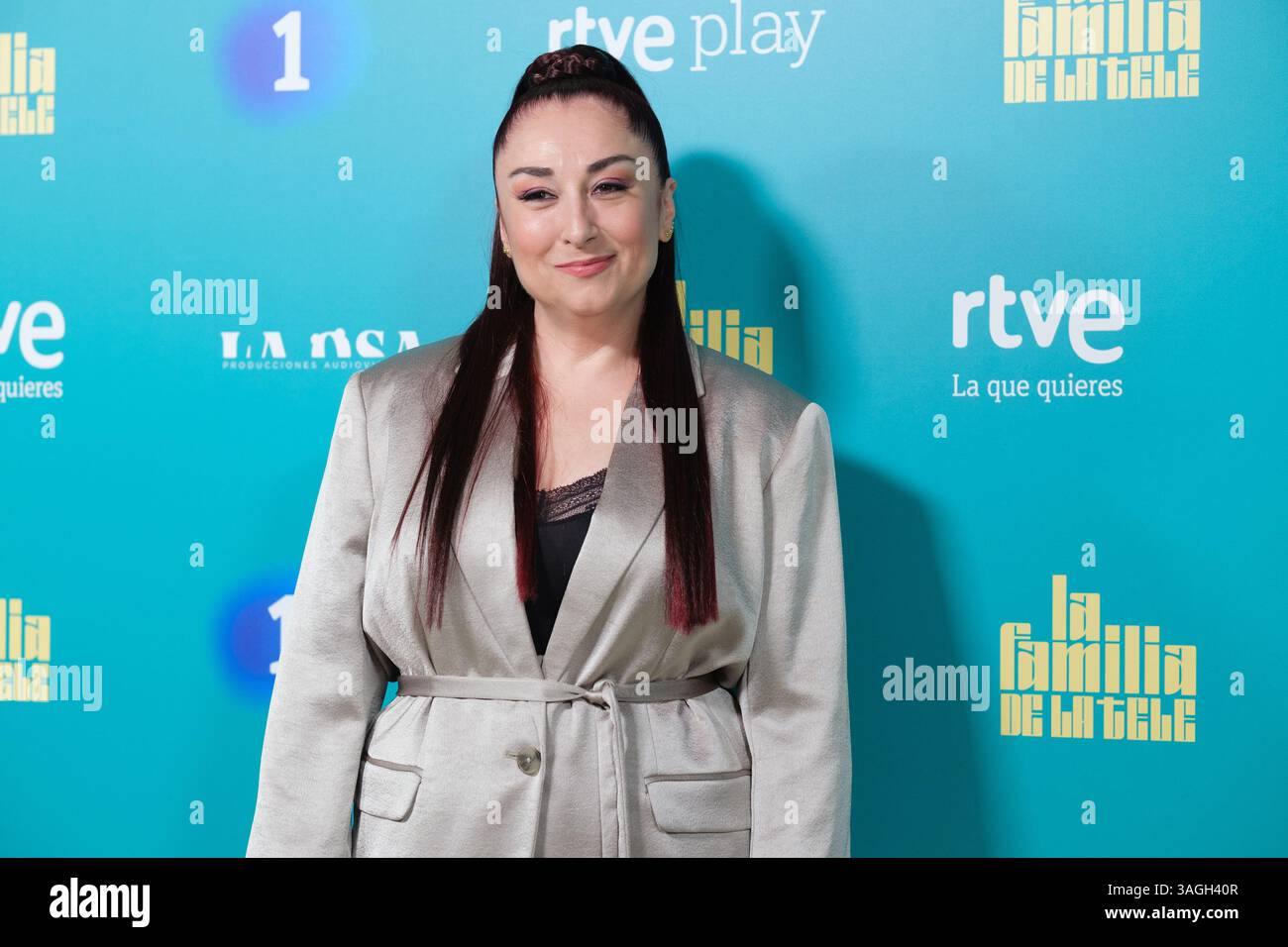 Kamela Alameri Madrid, Spain. 08th Apr, 2025. Kamela during the presentation of the TV ...