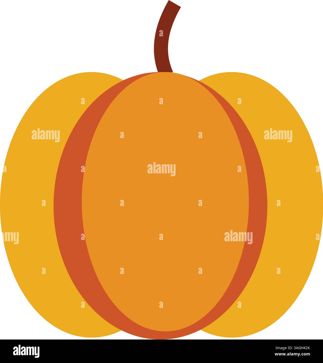 Pumpkin icon vector image. Suitable for mobile apps, web apps and print media. Stock Vector