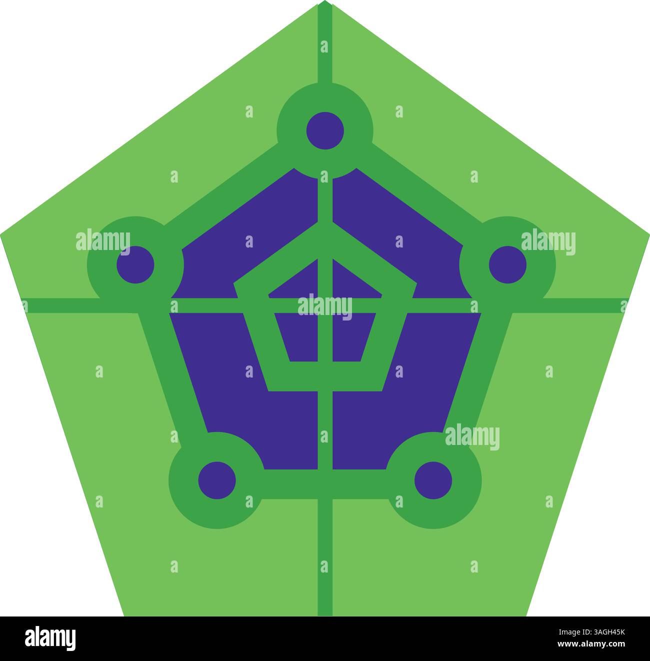 Radar Chart icon vector image. Suitable for mobile apps, web apps and print media. Stock Vector