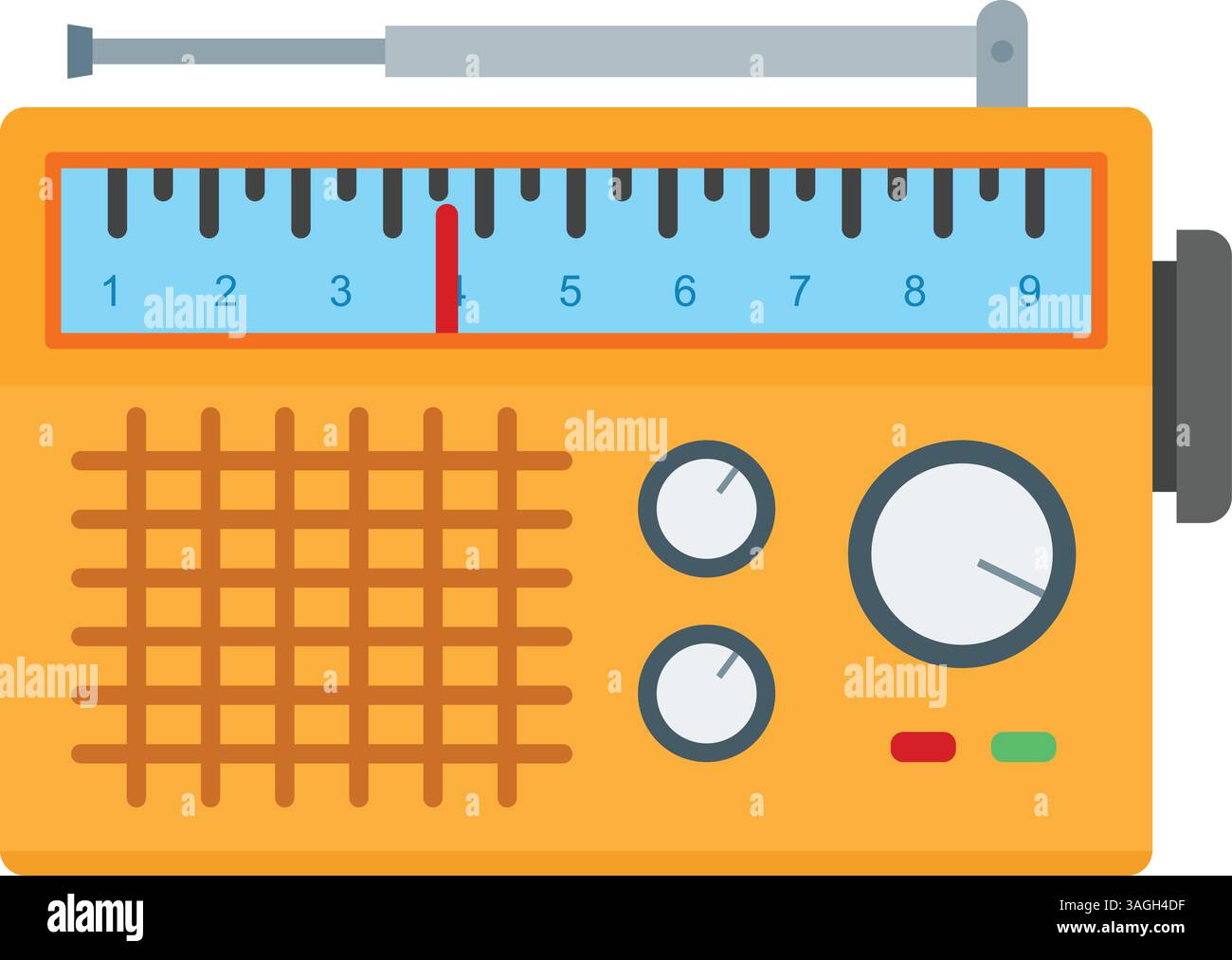Radio Set icon vector image. Suitable for mobile apps, web apps and print media. Stock Vector