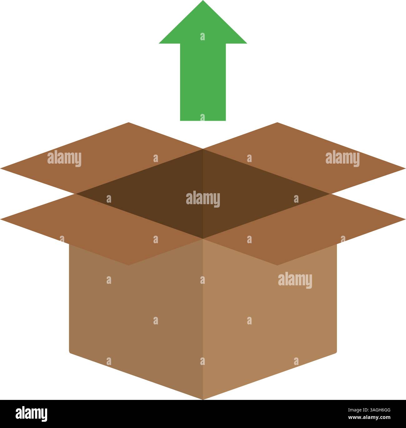 Remove from Package icon vector image. Suitable for mobile apps, web apps and print media. Stock Vector