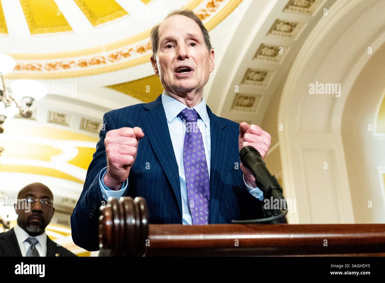 Washington, United States. 08th Apr, 2025. U.S. Senator Ron Wyden (D-OR ...