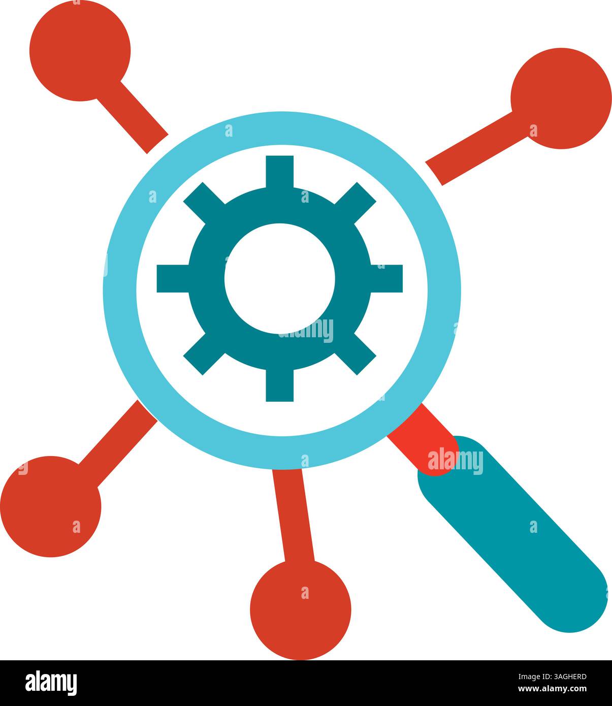 SEO icon vector image. Suitable for mobile apps, web apps and print media. Stock Vector