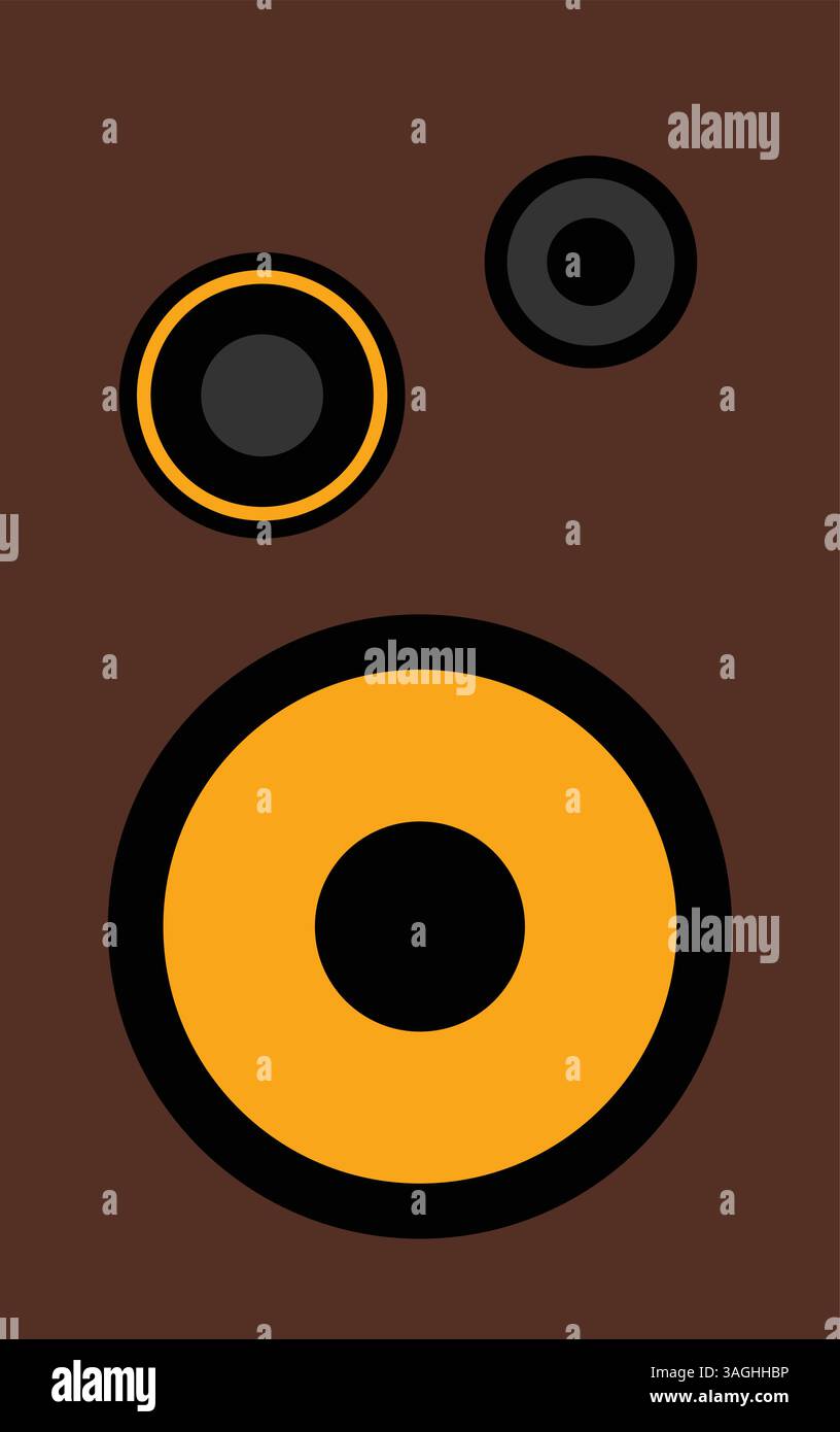 Single Speaker icon vector image. Suitable for mobile apps, web apps and print media. Stock Vector