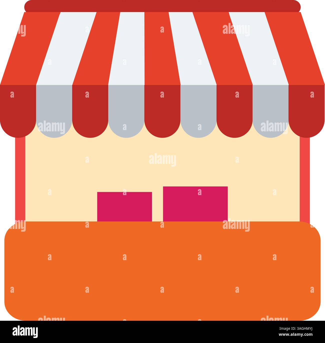 Stall icon vector image. Suitable for mobile apps, web apps and print media. Stock Vector