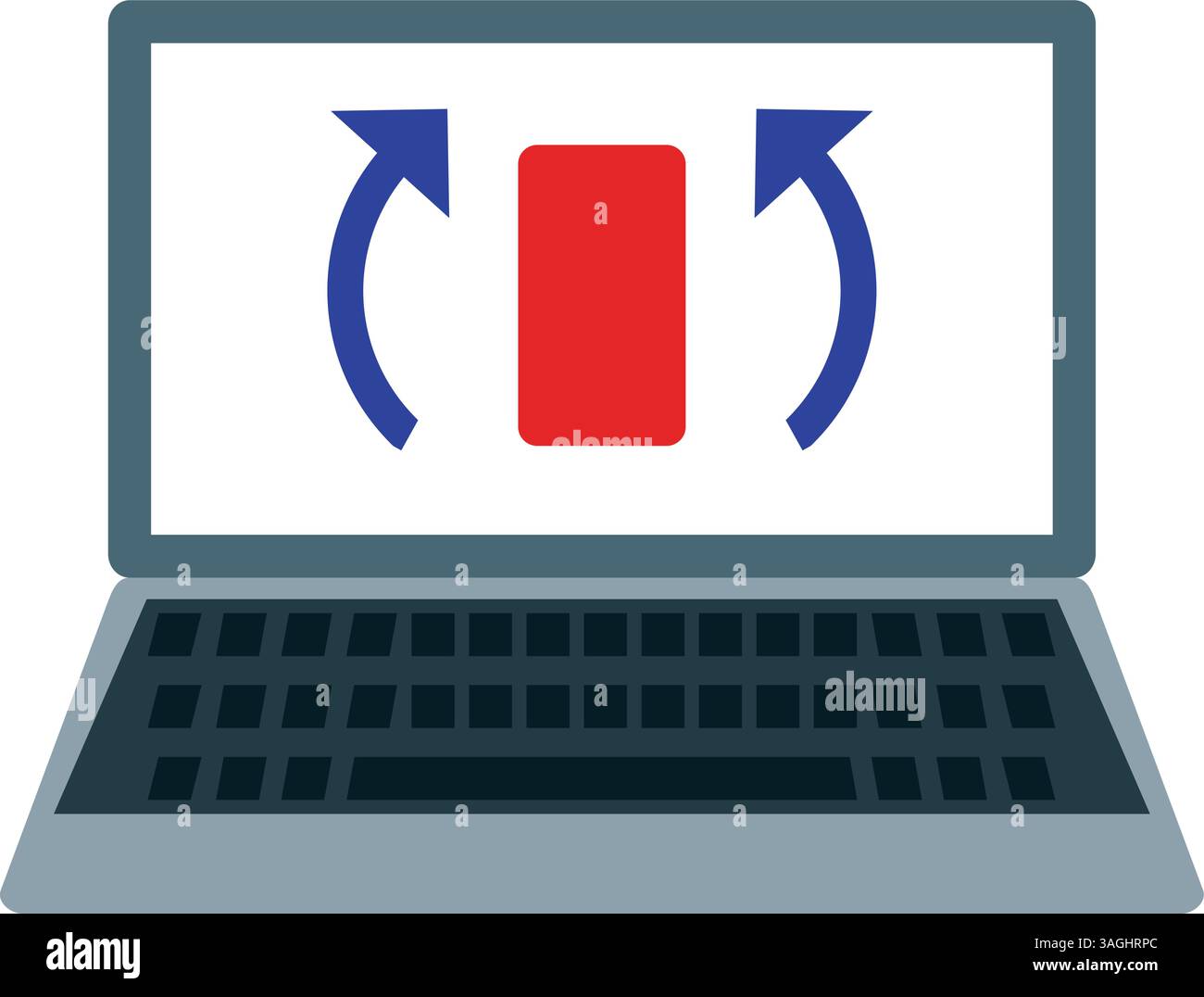 Synchronization icon vector image. Suitable for mobile apps, web apps and print media. Stock Vector